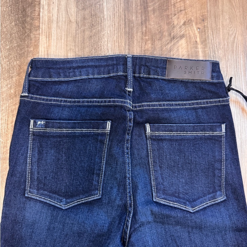 PARKER SMITH Bombshell Horizon High Rise Cropped Jeans Dark Indigo, size 26 NWT - Picture 14 of 16